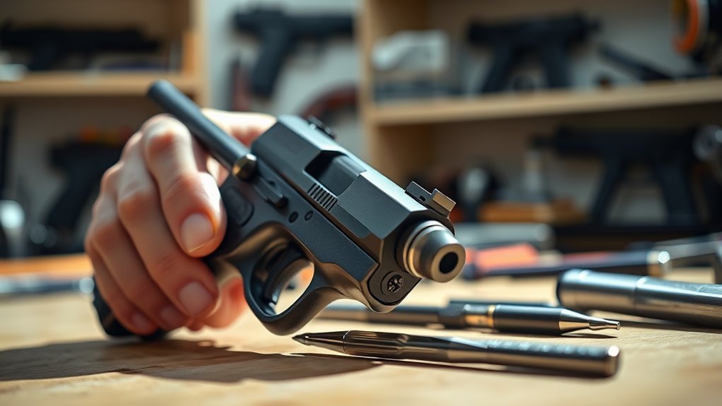 aligning pistol sights precisely