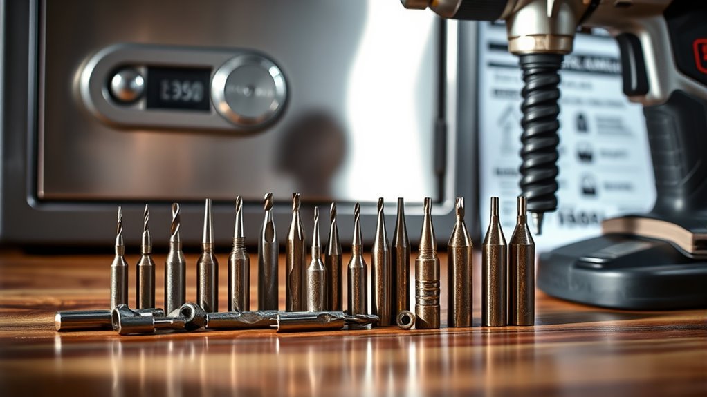 choose appropriate drill bits