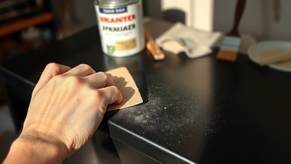 clean sand rust prepare