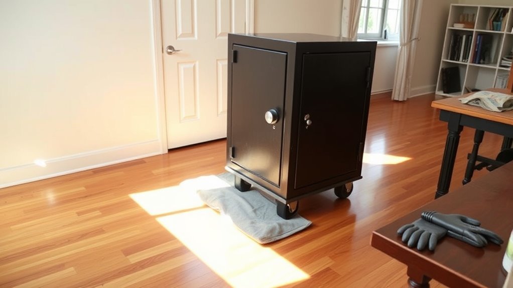 clear path and protect flooring