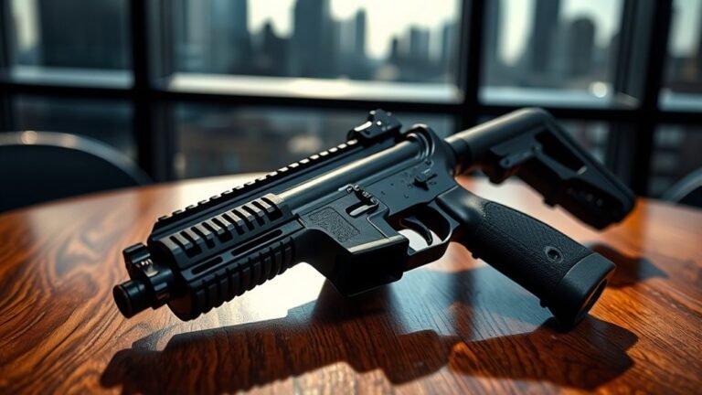 compact firearm with pistol grip