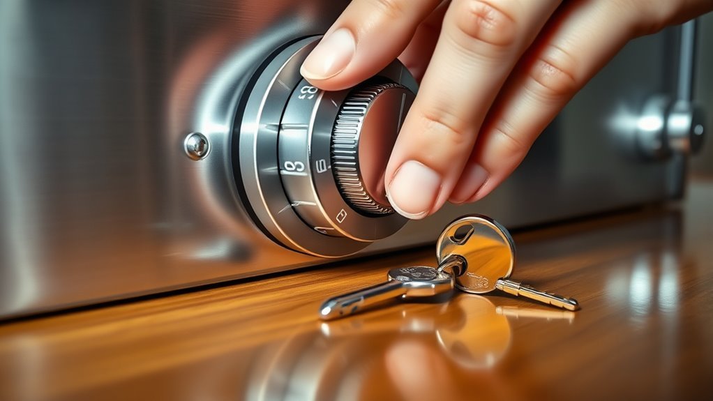 enter combination or use backup key