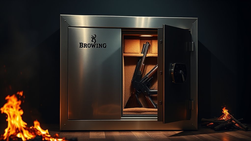 fireproof safe with insulation