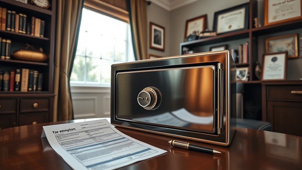 gun safes tax exemptions