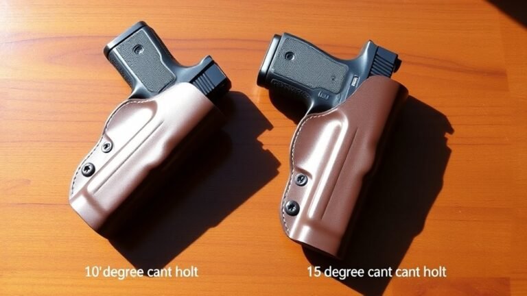 holster angle comparison details