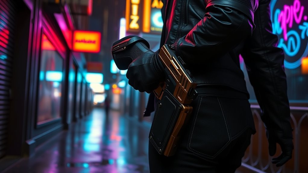 holster weapon in game