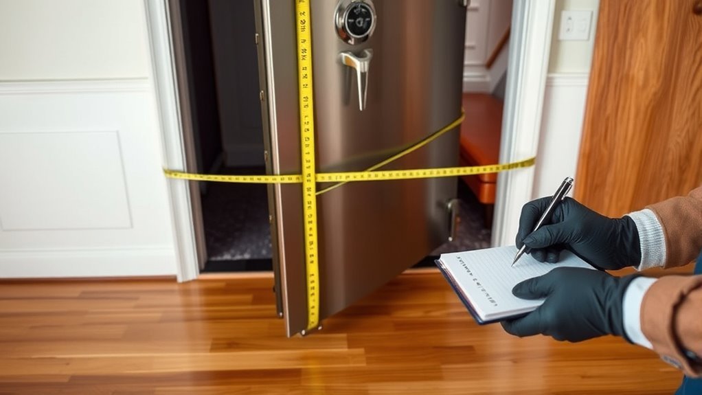 measure safe and entryways