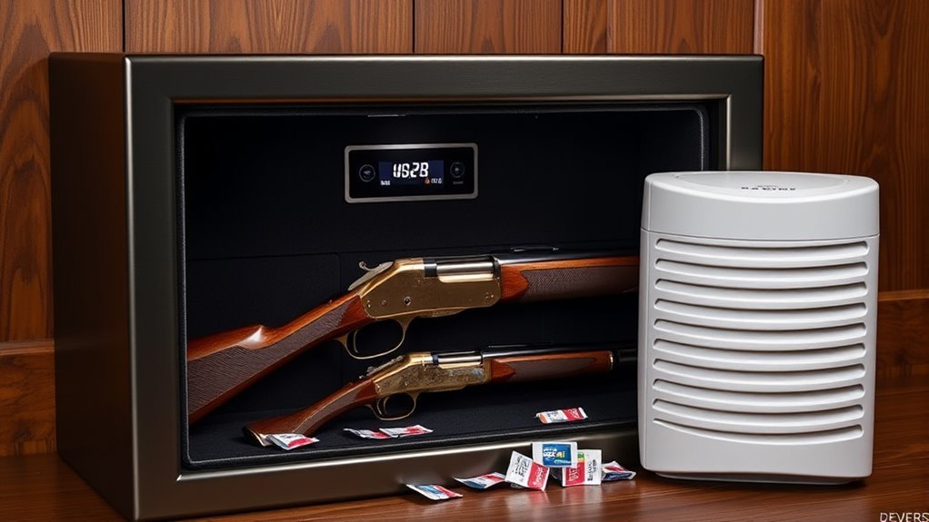 monitor gun safe humidity levels