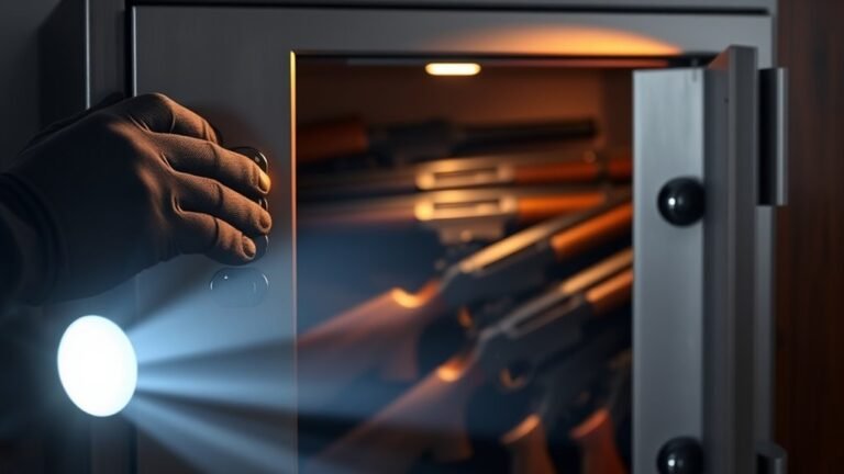 open safe with three steps