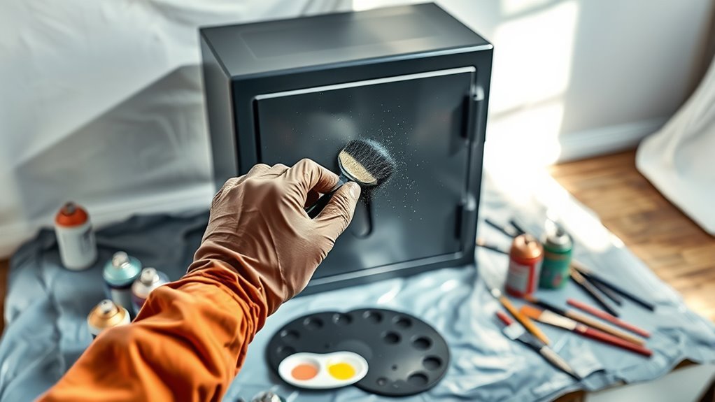 painting a gun safe