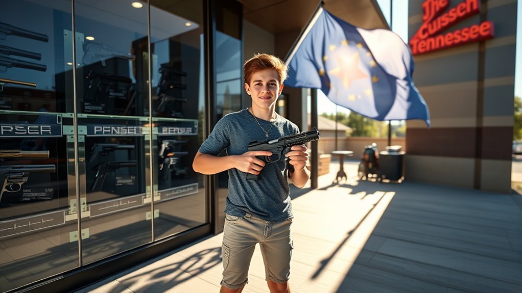 purchasing pistol at 18