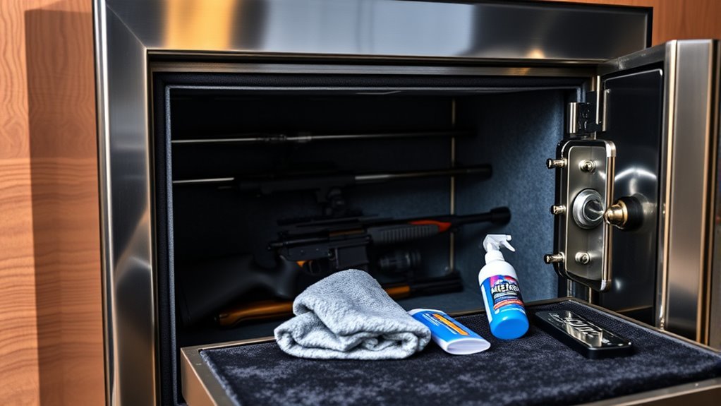 regularly clean safe surfaces