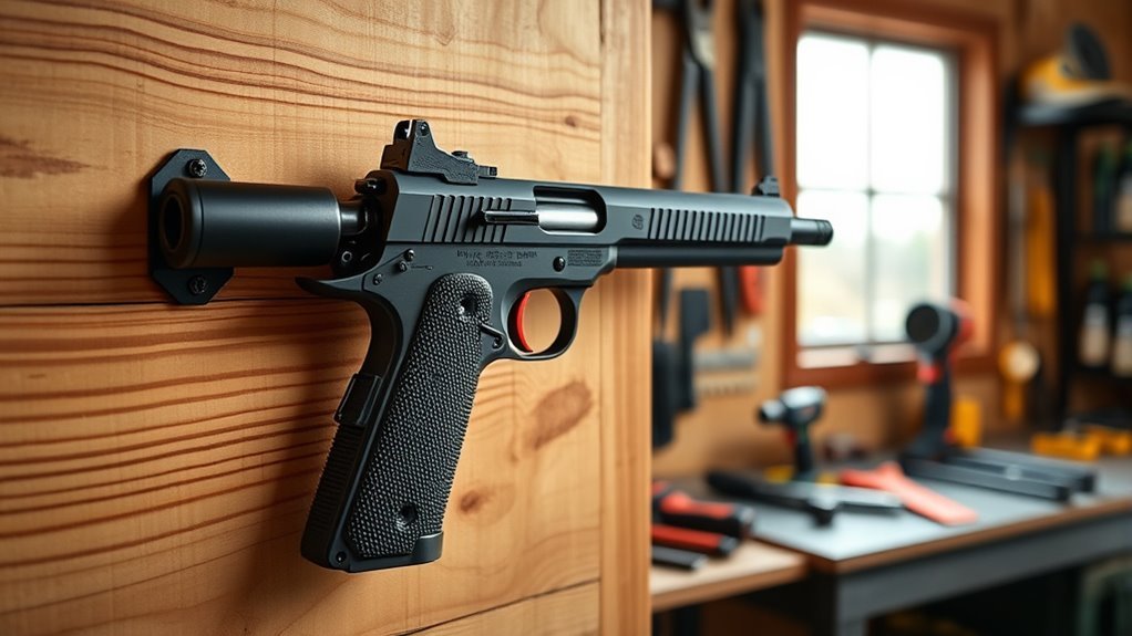 safe firearm magnet installation
