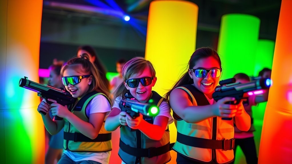 safe infrared laser play