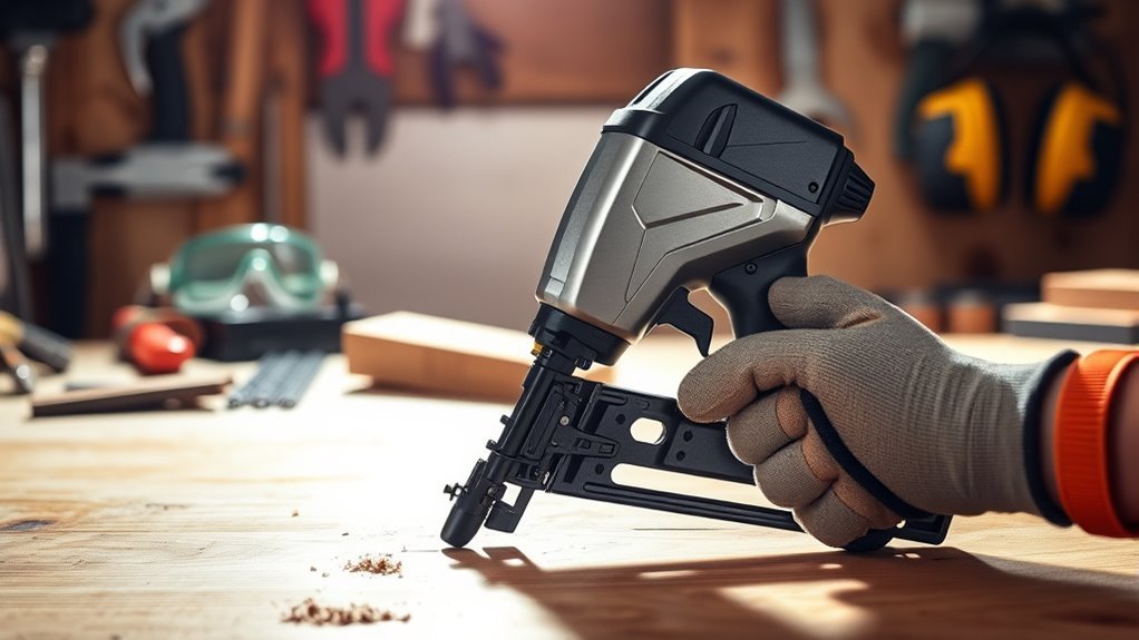safe nail gun usage