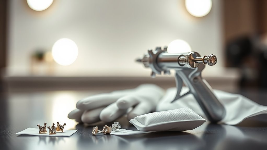 safe piercing materials techniques