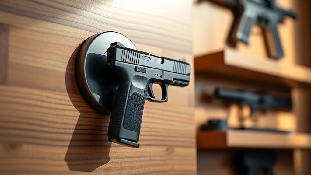 safe secure magnetic firearm storage