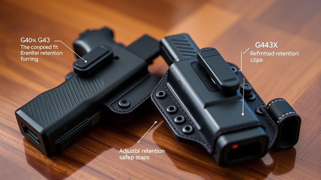 secure accessible firearm holster