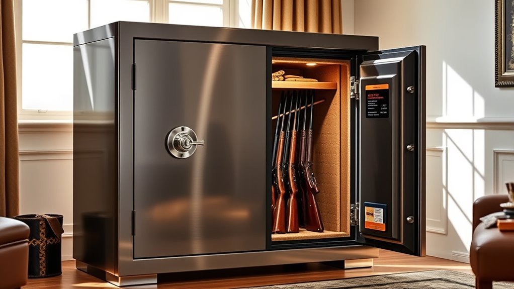 secure fire resistant gun safes