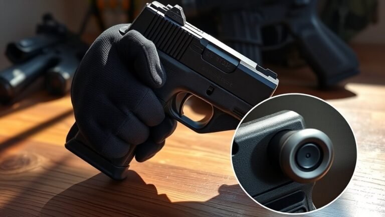 securely holds firearm in place