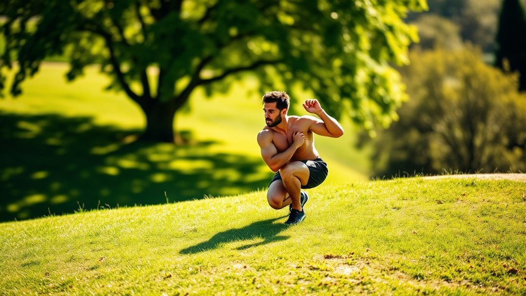 single leg squat exercise