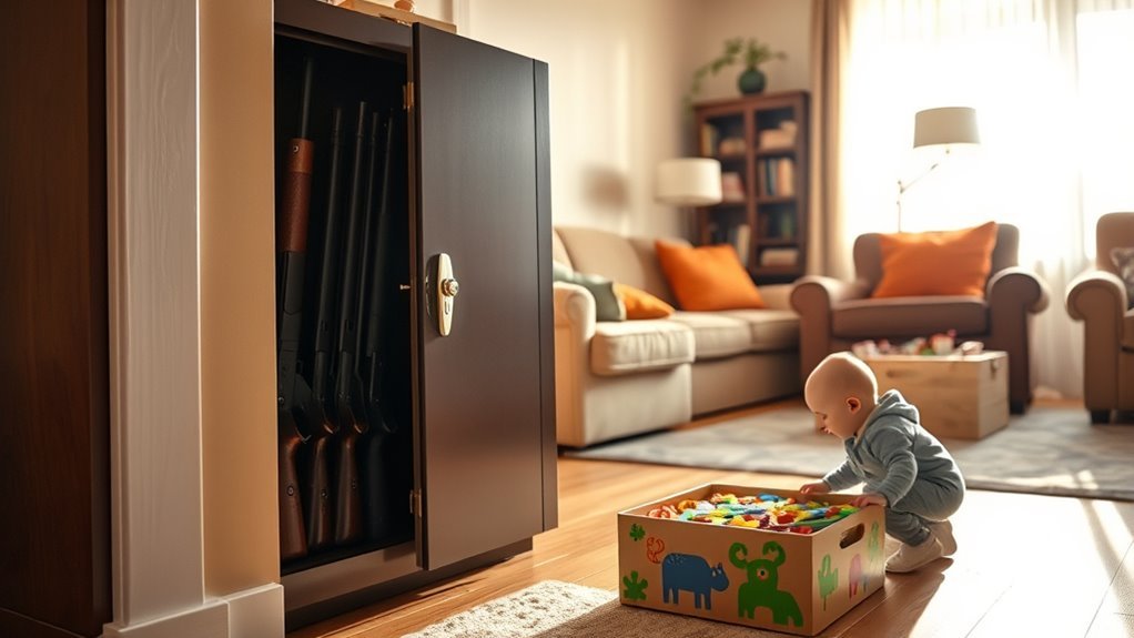store guns safely keep children away