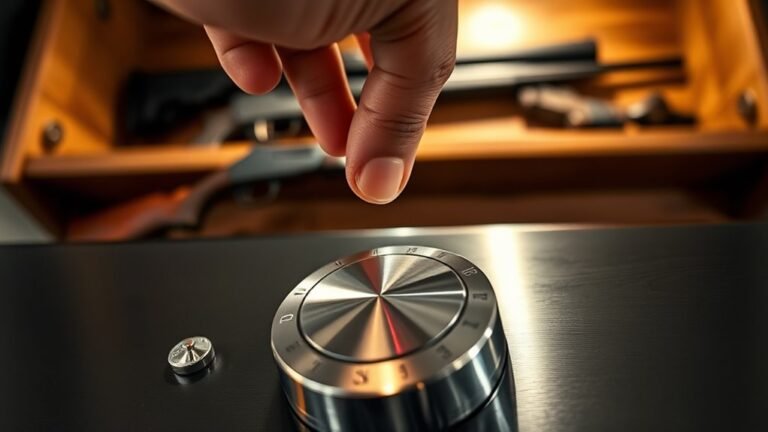 unlocking safe with combination