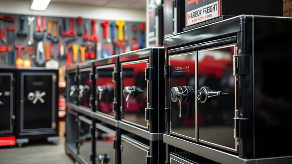 variety of secure firearm safes